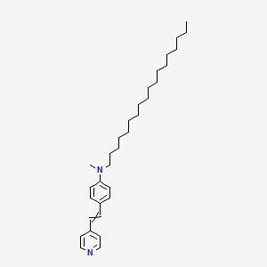 molecular formula C32H50N2 B14274793 N-Methyl-N-octadecyl-4-[2-(pyridin-4-YL)ethenyl]aniline CAS No. 137758-92-0