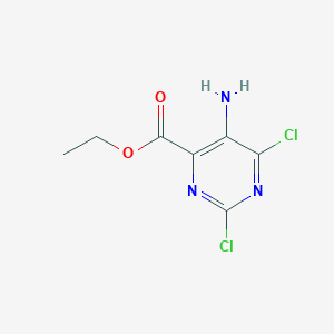 molecular formula C7H7Cl2N3O2 B1427482 Ethyl 5-amino-2,6-dichloropyrimidine-4-carboxylate CAS No. 54368-62-6