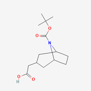 2-{8-[(Tert-butoxy)carbonyl]-8-azabicyclo[3.2.1]octan-3-yl}acetic acid