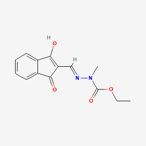 molecular formula C14H14N2O4 B14274884 Caribbazoin B CAS No. 130518-26-2