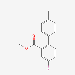 molecular formula C15H13FO2 B14274895 Methyl 4-fluoro-4'-methyl[1,1'-biphenyl]-2-carboxylate CAS No. 136834-55-4