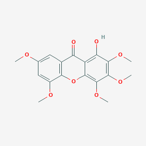 molecular formula C18H18O8 B14274927 1-Hydroxy-2,3,4,5,7-pentamethoxyxanthone CAS No. 170473-68-4