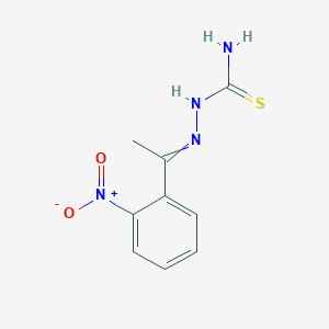 molecular formula C9H10N4O2S B14274949 Hydrazinecarbothioamide, 2-[1-(2-nitrophenyl)ethylidene]- CAS No. 132898-26-1