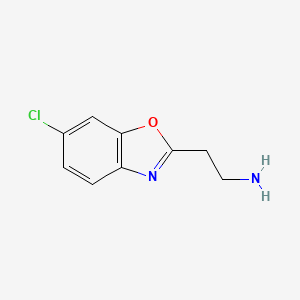 [2-(6-Chloro-1,3-benzoxazol-2-yl)ethyl]amine
