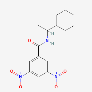 molecular formula C15H19N3O5 B14274974 N-(1-Cyclohexylethyl)-3,5-dinitrobenzamide CAS No. 135088-74-3