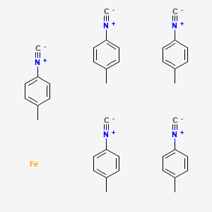 molecular formula C40H35FeN5 B14274990 Iron;1-isocyano-4-methylbenzene CAS No. 137914-99-9