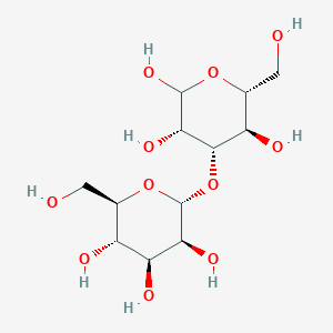 molecular formula C12H22O11 B014275 3-O-alpha-D-Mannopyranosyl-D-mannopyranose CAS No. 23745-85-9