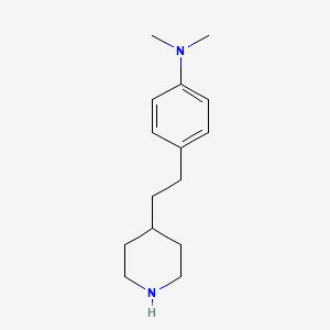 molecular formula C15H24N2 B14275008 N,N-Dimethyl-4-[2-(piperidin-4-yl)ethyl]aniline CAS No. 131416-75-6