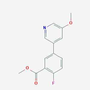 Methyl 2-fluoro-5-(5-methoxypyridin-3-yl)benzoate