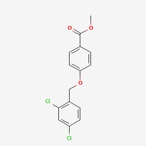 molecular formula C15H12Cl2O3 B14275015 Methyl 4-[(2,4-dichlorophenyl)methoxy]benzoate CAS No. 128982-51-4
