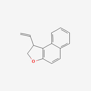 molecular formula C14H12O B14275101 Naphtho[2,1-b]furan, 1-ethenyl-1,2-dihydro- CAS No. 167628-27-5