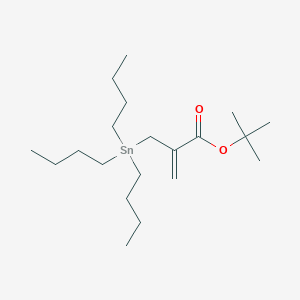 molecular formula C20H40O2Sn B14275111 tert-Butyl 2-[(tributylstannyl)methyl]prop-2-enoate CAS No. 134123-05-0