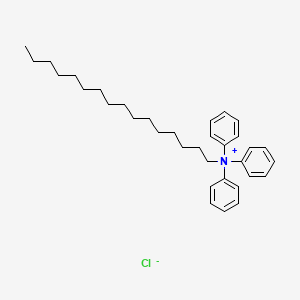 molecular formula C34H48ClN B14275242 N-Hexadecyl-N,N-diphenylanilinium chloride CAS No. 138505-72-3