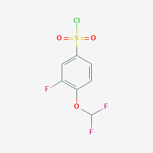 4-(Difluoromethoxy)-3-fluorobenzene-1-sulfonyl chloride