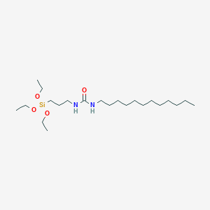 molecular formula C22H48N2O4Si B14275262 N-Dodecyl-N'-[3-(triethoxysilyl)propyl]urea CAS No. 126740-02-1