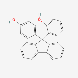 molecular formula C25H18O2 B14275263 2-[9-(4-Hydroxyphenyl)-9H-fluoren-9-yl]phenol CAS No. 152480-63-2