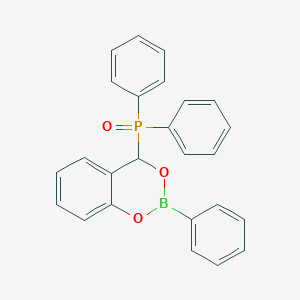 molecular formula C25H20BO3P B14275268 Phosphine oxide, diphenyl(2-phenyl-4H-1,3,2-benzodioxaborin-4-yl)- CAS No. 141521-50-8