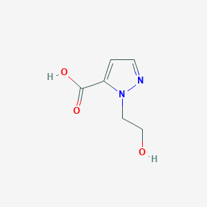 molecular formula C6H8N2O3 B1427527 1-(2-hydroxyethyl)-1H-pyrazole-5-carboxylic acid CAS No. 1434073-21-8