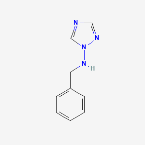 molecular formula C9H10N4 B14275284 N-Benzyl-1H-1,2,4-triazol-1-amine CAS No. 137968-27-5