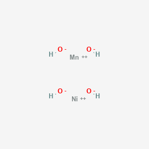 molecular formula H4MnNiO4 B14275307 Manganese(2+);nickel(2+);tetrahydroxide CAS No. 159374-49-9