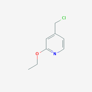molecular formula C8H10ClNO B1427536 Pyridine, 4-(chloromethyl)-2-ethoxy- CAS No. 153928-59-7