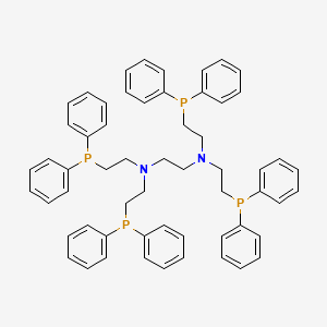 molecular formula C58H60N2P4 B14275370 N~1~,N~1~,N~2~,N~2~-Tetrakis[2-(diphenylphosphanyl)ethyl]ethane-1,2-diamine CAS No. 136514-31-3