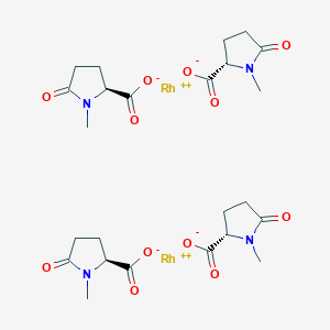 molecular formula C24H32N4O12Rh2 B14275386 Rhodium(2+) (2S)-1-methyl-5-oxopyrrolidine-2-carboxylate (1/2) CAS No. 131766-06-8