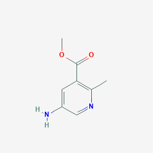 molecular formula C8H10N2O2 B1427539 Methyl 5-amino-2-methylnicotinate CAS No. 936130-28-8