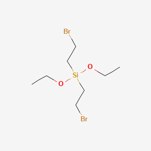 molecular formula C8H18Br2O2Si B14275393 Bis(2-bromoethyl)(diethoxy)silane CAS No. 166262-00-6