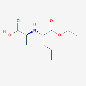 molecular formula C10H19NO4 B142754 (S)-2-(((S)-1-Ethoxy-1-oxopentan-2-yl)amino)propanoic acid CAS No. 82834-12-6
