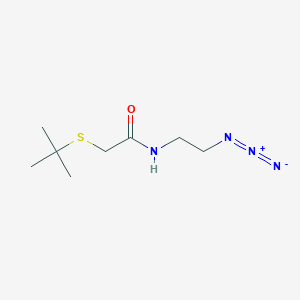 molecular formula C8H16N4OS B1427540 N-(2-azidoethyl)-2-(tert-butylsulfanyl)acetamide CAS No. 1249892-46-3