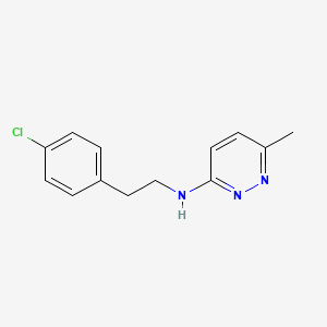 molecular formula C13H14ClN3 B1427542 N-[2-(4-chlorophenyl)ethyl]-6-methylpyridazin-3-amine CAS No. 1304082-94-7