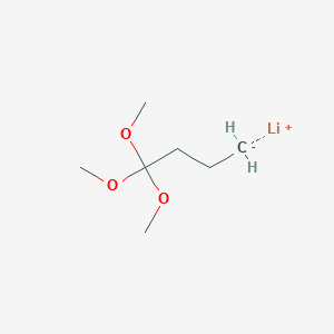 molecular formula C7H15LiO3 B14275429 lithium;1,1,1-trimethoxybutane CAS No. 139408-80-3
