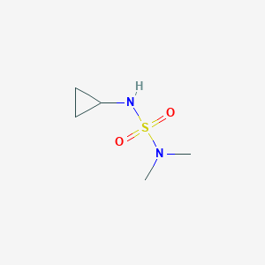 molecular formula C5H12N2O2S B1427543 (环丙基磺酰胺基)二甲胺 CAS No. 1339583-29-7
