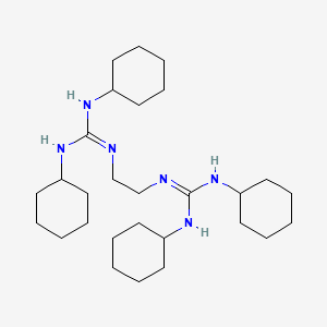 molecular formula C28H52N6 B14275483 N'',N'''-Ethane-1,2-diylbis(N,N'-dicyclohexylguanidine) CAS No. 136168-27-9