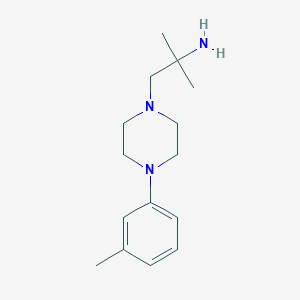 2-Methyl-1-[4-(3-methylphenyl)piperazin-1-yl]propan-2-amine