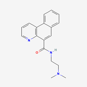 molecular formula C18H19N3O B14275536 N-(2-(Dimethylamino)ethyl)benzo(f)quinoline-5-carboxamide CAS No. 131862-17-4