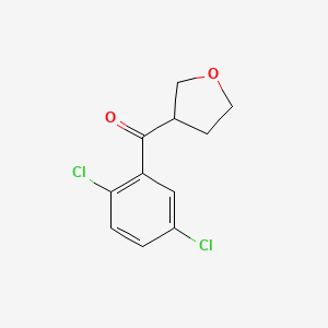 molecular formula C11H10Cl2O2 B1427554 3-(2,5-Dichlorobenzoyl)oxolane CAS No. 1248215-19-1