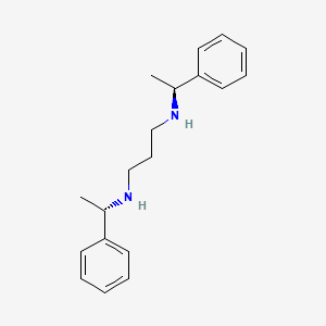 molecular formula C19H26N2 B14275558 N~1~,N~3~-Bis[(1S)-1-phenylethyl]propane-1,3-diamine CAS No. 157488-66-9