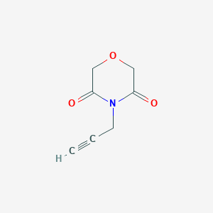 molecular formula C7H7NO3 B1427559 4-(Prop-2-yn-1-yl)morpholine-3,5-dione CAS No. 1248279-27-7