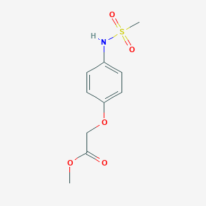 molecular formula C10H13NO5S B1427560 Methyl 2-(4-(methylsulfonamido)phenoxy)acetate CAS No. 1192366-04-3
