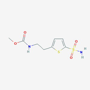methyl N-[2-(5-sulfamoylthiophen-2-yl)ethyl]carbamate