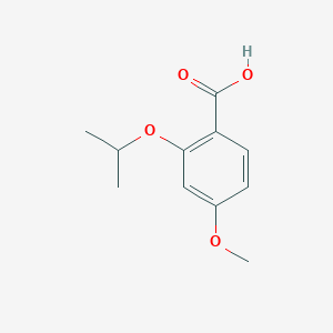 molecular formula C11H14O4 B1427562 4-Methoxy-2-(propan-2-yloxy)benzoic acid CAS No. 79128-14-6