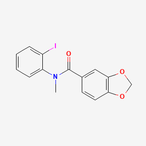 molecular formula C15H12INO3 B14275620 N-(2-Iodophenyl)-N-methyl-2H-1,3-benzodioxole-5-carboxamide CAS No. 138883-35-9