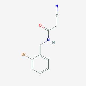 molecular formula C10H9BrN2O B1427565 N-[(2-bromophenyl)methyl]-2-cyanoacetamide CAS No. 566926-28-1
