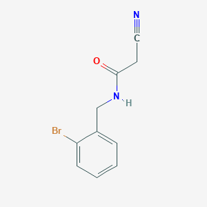 N-[(2-bromophenyl)methyl]-2-cyanoacetamide