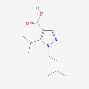 1-(3-methylbutyl)-5-(propan-2-yl)-1H-pyrazole-4-carboxylic acid