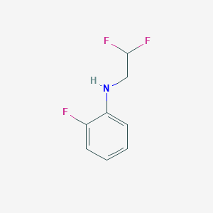 molecular formula C8H8F3N B1427568 N-(2,2-difluoroethyl)-2-fluoroaniline CAS No. 1178171-38-4