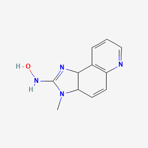 molecular formula C11H12N4O B14275684 N-Hydroxy-3-methyl-3a,9b-dihydro-3H-imidazo[4,5-f]quinolin-2-amine CAS No. 138370-36-2