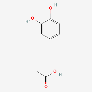 molecular formula C8H10O4 B14275688 Acetic acid;benzene-1,2-diol CAS No. 151195-78-7
